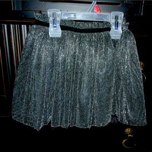 Girls black shimmery skirt
